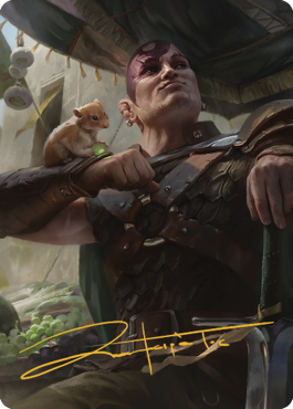 Minsc & Boo, Timeless Heroes Art Card (38) (Gold-Stamped Signature) [Commander Legends: Battle for Baldur's Gate Art Series] - Magic: The Gathering - Card Brawlers | Quebec | Canada |