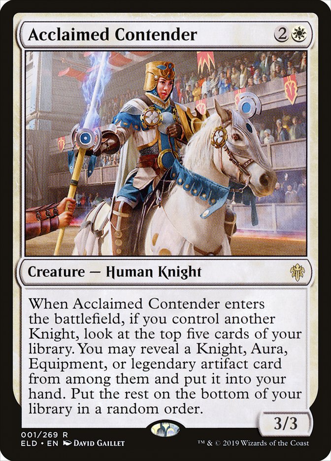 Acclaimed Contender [Throne of Eldraine] - Magic: The Gathering - Card Brawlers | Quebec | Canada |