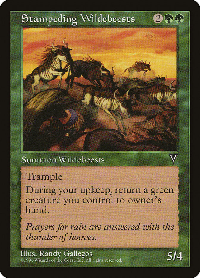 Stampeding Wildebeests [Visions] - Magic: The Gathering - Card Brawlers | Quebec | Canada |