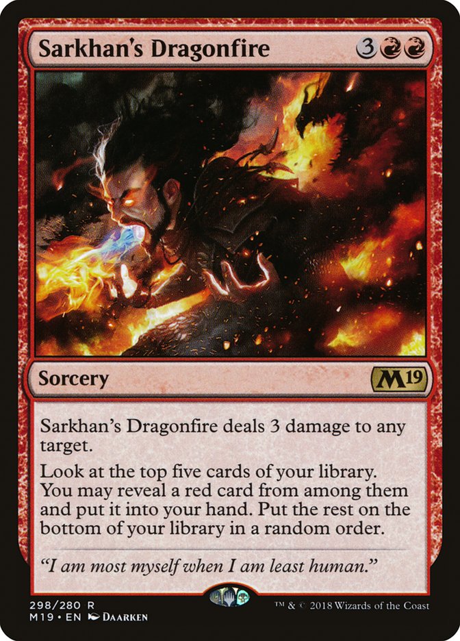 Sarkhan's Dragonfire [Core Set 2019] - Magic: The Gathering - Card Brawlers | Quebec | Canada |