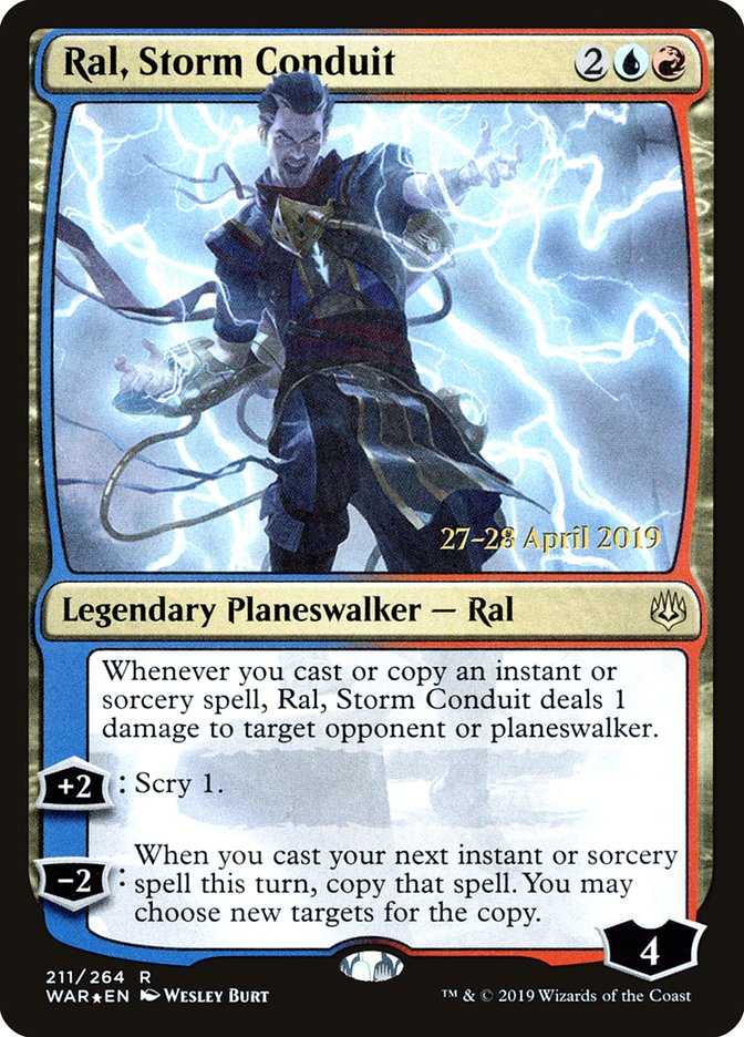 Ral, Storm Conduit [War of the Spark Prerelease Promos] - Magic: The Gathering - Card Brawlers | Quebec | Canada |
