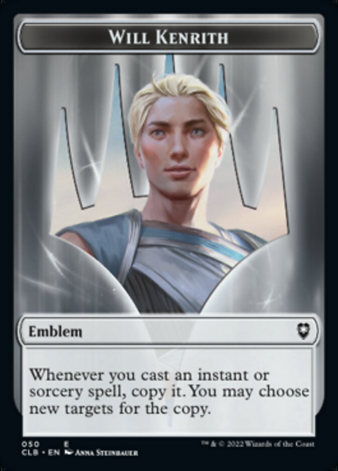 Will Kenrith Emblem // Copy Double-Sided Token [Commander Legends: Battle for Baldur's Gate Tokens] - Magic: The Gathering - Card Brawlers | Quebec | Canada |
