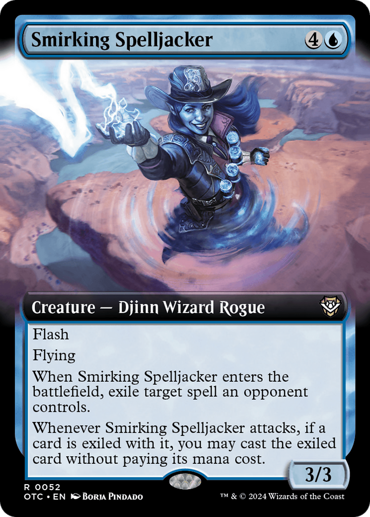 Smirking Spelljacker (Extended Art) [Outlaws of Thunder Junction Commander] - Magic: The Gathering - Card Brawlers | Quebec | Canada |