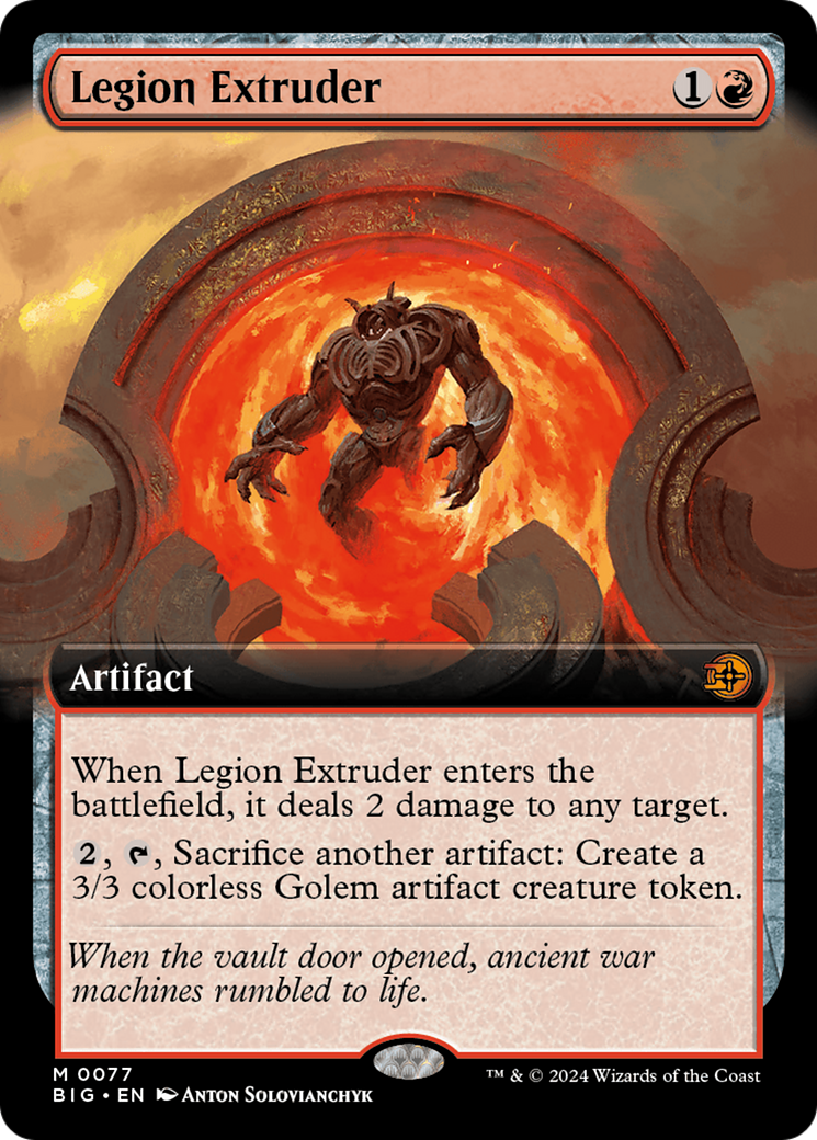 Legion Extruder (Extended Art) [Outlaws of Thunder Junction: The Big Score] - Magic: The Gathering - Card Brawlers | Quebec | Canada |