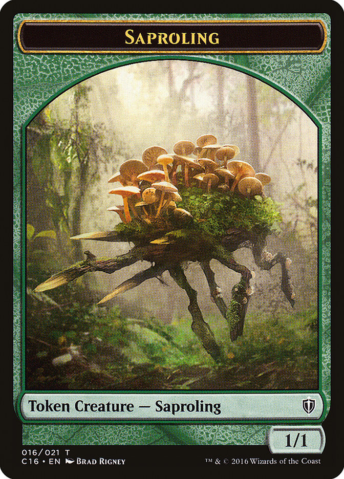 Bird (002) // Saproling (016) Double-Sided Token [Commander 2016 Tokens] - Magic: The Gathering - Card Brawlers | Quebec | Canada |