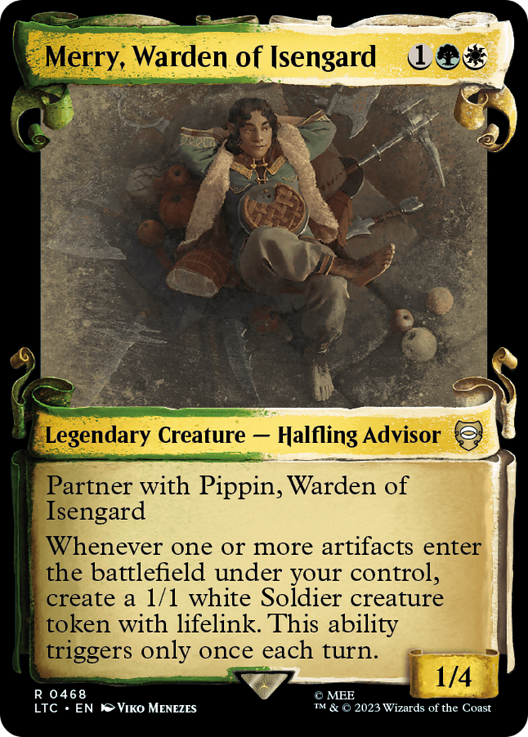 Merry, Warden of Isengard [The Lord of the Rings: Tales of Middle-Earth Commander Showcase Scrolls] - Magic: The Gathering - Card Brawlers | Quebec | Canada |
