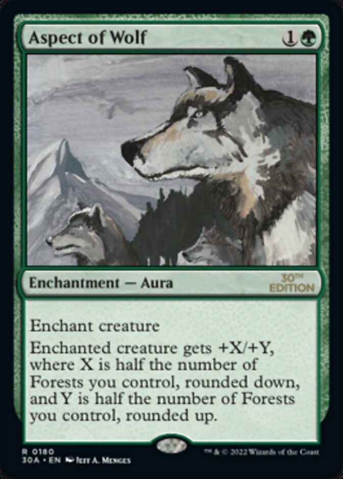 Aspect of Wolf [30th Anniversary Edition] - Magic: The Gathering - Card Brawlers | Quebec | Canada |