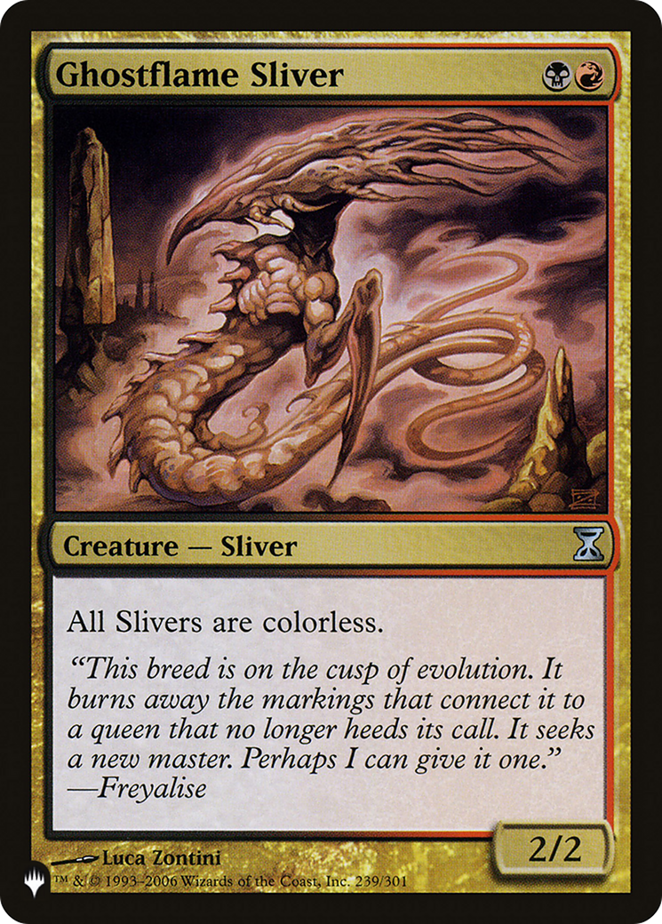 Ghostflame Sliver [The List] - Magic: The Gathering - Card Brawlers | Quebec | Canada |