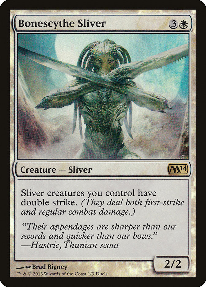 Bonescythe Sliver (Duels of the Planeswalkers Promos) [Duels of the Planeswalkers Promos 2013] - Magic: The Gathering - Card Brawlers | Quebec | Canada |