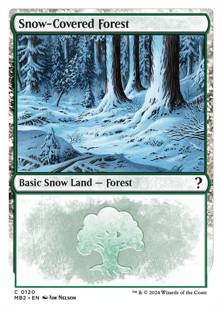 Snow-Covered Forest (White Border) [Mystery Booster 2] - Magic: The Gathering - Card Brawlers | Quebec | Canada |