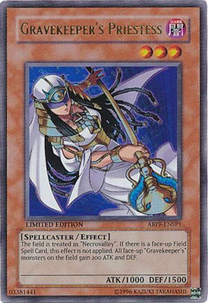 Gravekeeper's Priestess [ABPF-ENSP1] Ultra Rare - Yu-Gi-Oh! - Card Brawlers | Quebec | Canada |