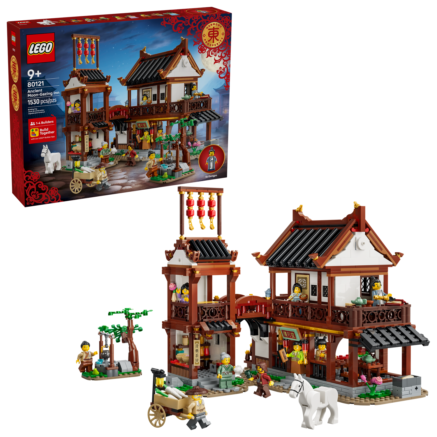 LEGO - Chinese Festivals Ancient Moon-Gazing Inn -  Building Kit - 80121
