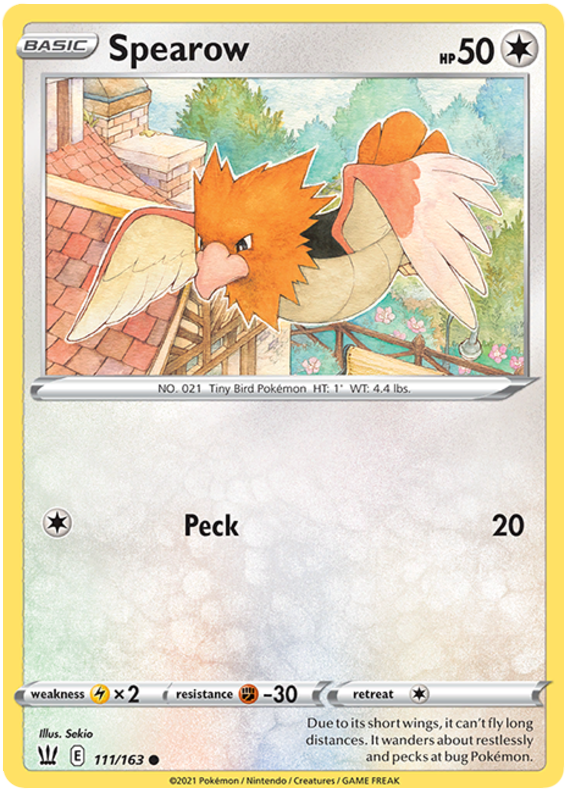 Spearow (111/163) [Sword & Shield: Battle Styles] - Pokémon - Card Brawlers | Quebec | Canada |