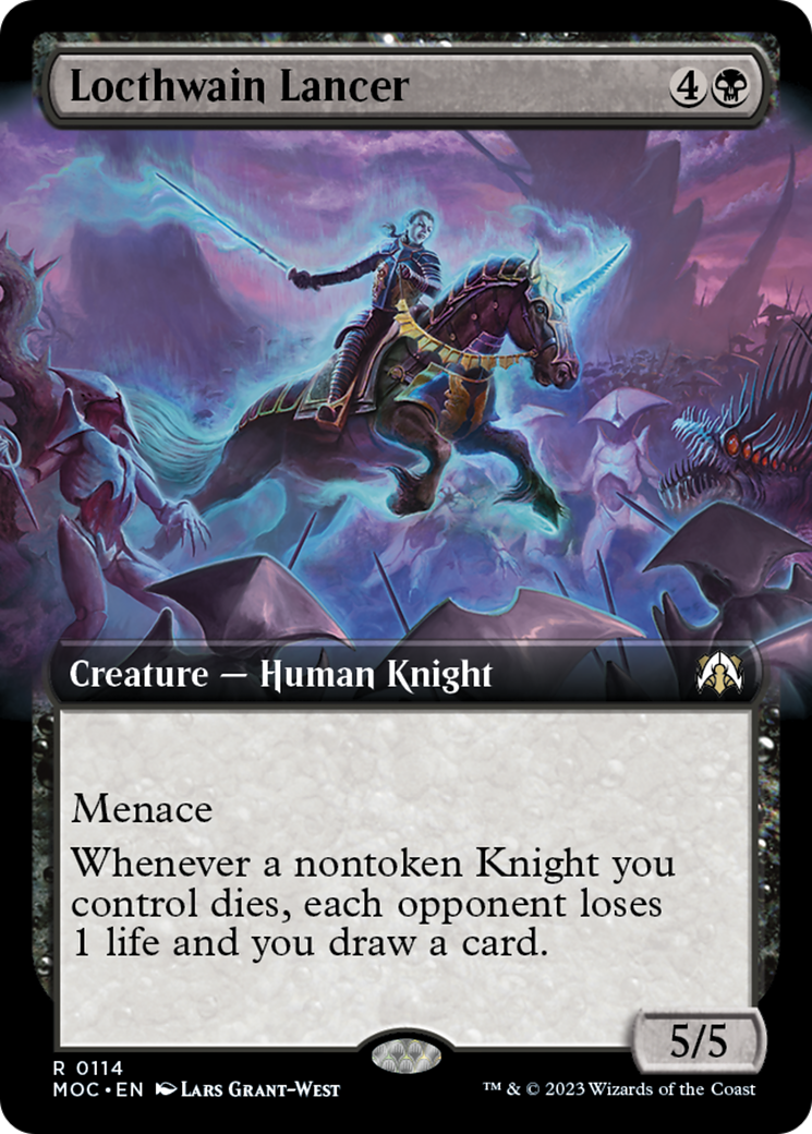 Locthwain Lancer (Extended Art) [March of the Machine Commander] - Magic: The Gathering - Card Brawlers | Quebec | Canada |