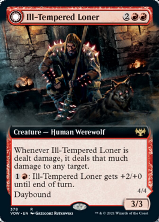 Ill-Tempered Loner // Howlpack Avenger (Extended Art) [Innistrad: Crimson Vow] - Magic: The Gathering - Card Brawlers | Quebec | Canada |