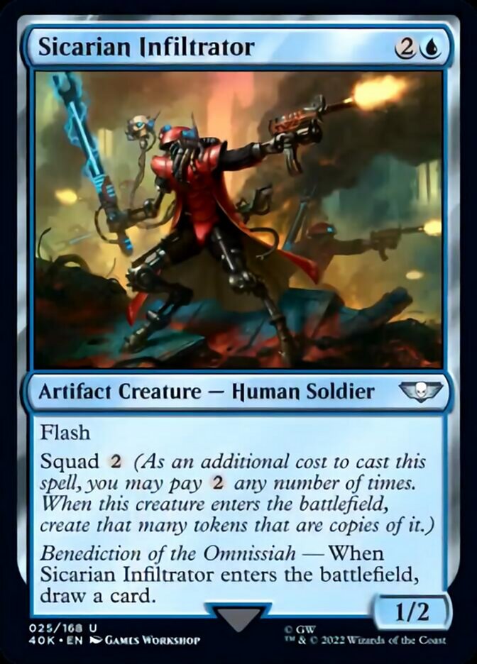 Sicarian Infiltrator (Surge Foil) [Warhammer 40,000] - Magic: The Gathering - Card Brawlers | Quebec | Canada |