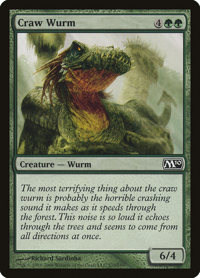 Craw Wurm [Magic 2010] - Magic: The Gathering - Card Brawlers | Quebec | Canada |