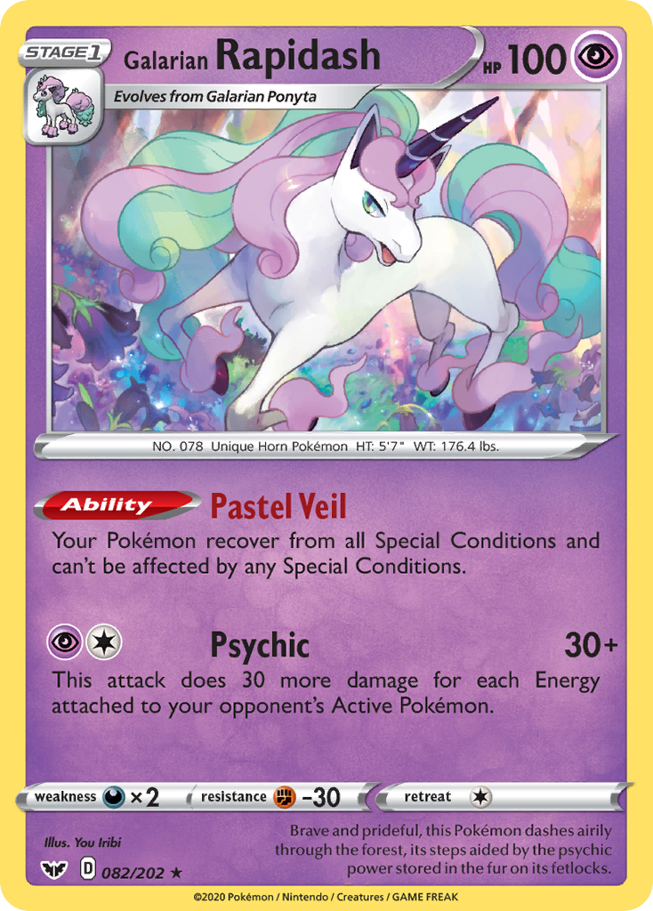 Galarian Rapidash (082/202) [Sword & Shield: Base Set] - Pokémon - Card Brawlers | Quebec | Canada |
