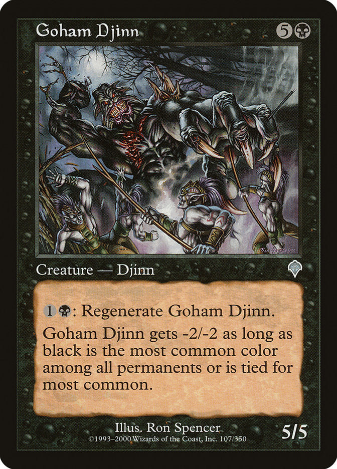 Goham Djinn [Invasion] - Magic: The Gathering - Card Brawlers | Quebec | Canada |