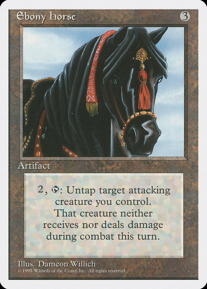 Ebony Horse [Fourth Edition] - Magic: The Gathering - Card Brawlers | Quebec | Canada |