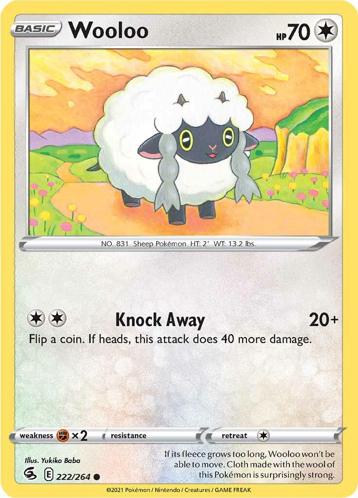 Wooloo (222/264) [Sword & Shield: Fusion Strike] - Pokémon - Card Brawlers | Quebec | Canada |
