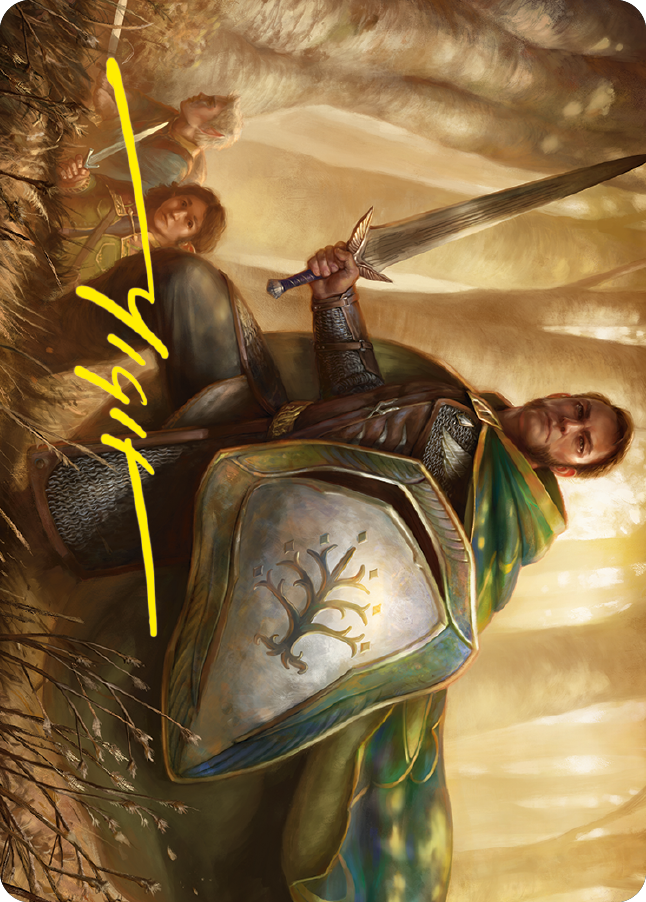 Boromir, Warden of the Tower Art Card (Gold-Stamped Signature) [The Lord of the Rings: Tales of Middle-earth Art Series] - Magic: The Gathering - Card Brawlers | Quebec | Canada |
