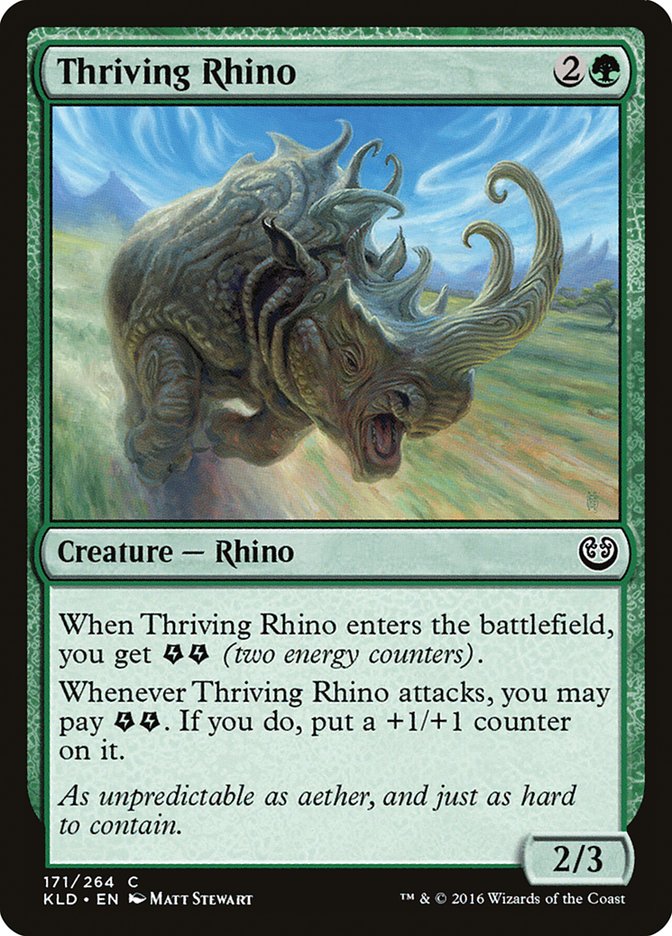 Thriving Rhino [Kaladesh] - Magic: The Gathering - Card Brawlers | Quebec | Canada |