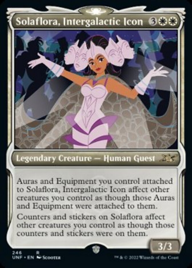 Solaflora, Intergalactic Icon (Showcase) [Unfinity] - Magic: The Gathering - Card Brawlers | Quebec | Canada |