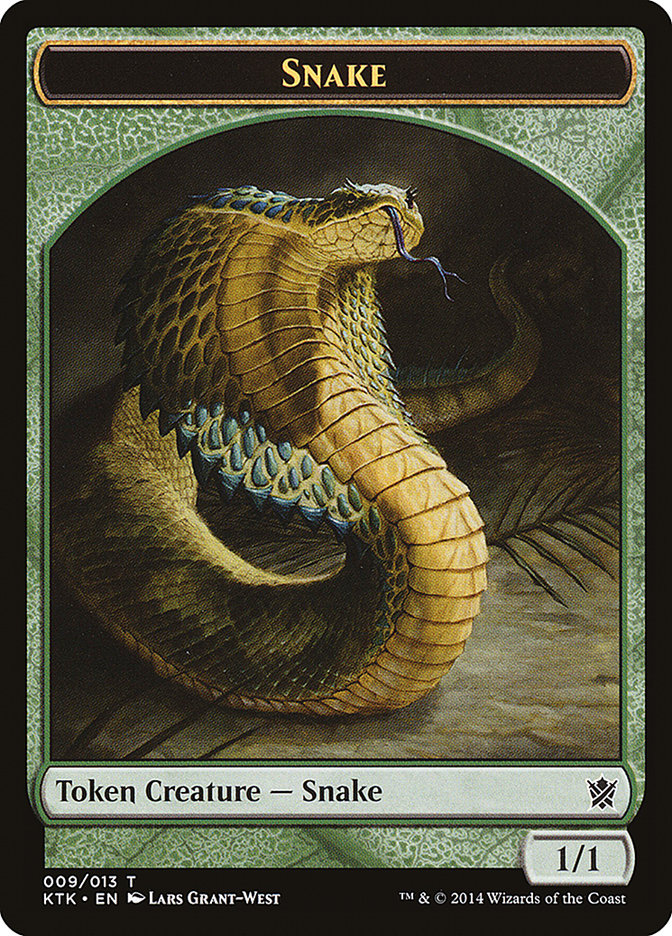 Snake Token [Khans of Tarkir Tokens] - Magic: The Gathering - Card Brawlers | Quebec | Canada |