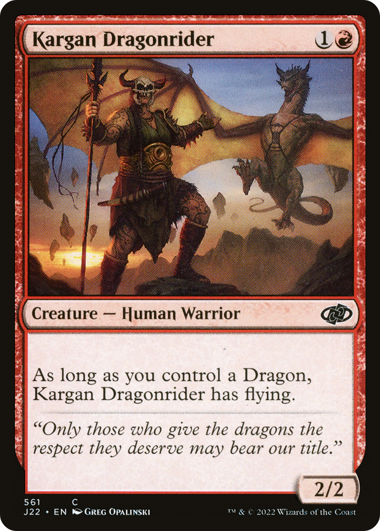 Kargan Dragonrider [Jumpstart 2022] - Magic: The Gathering - Card Brawlers | Quebec | Canada |