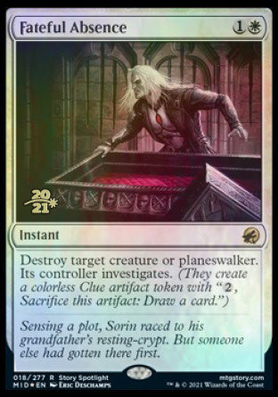 Fateful Absence [Innistrad: Midnight Hunt Prerelease Promos] - Magic: The Gathering - Card Brawlers | Quebec | Canada |