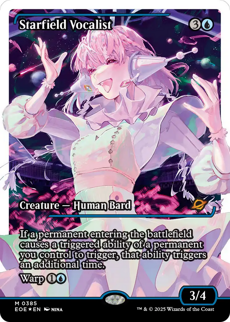 Starfield Vocalist (Showcase) (Fracture Foil) [Edge of Eternities] - Magic: The Gathering - Card Brawlers | Quebec | Canada |