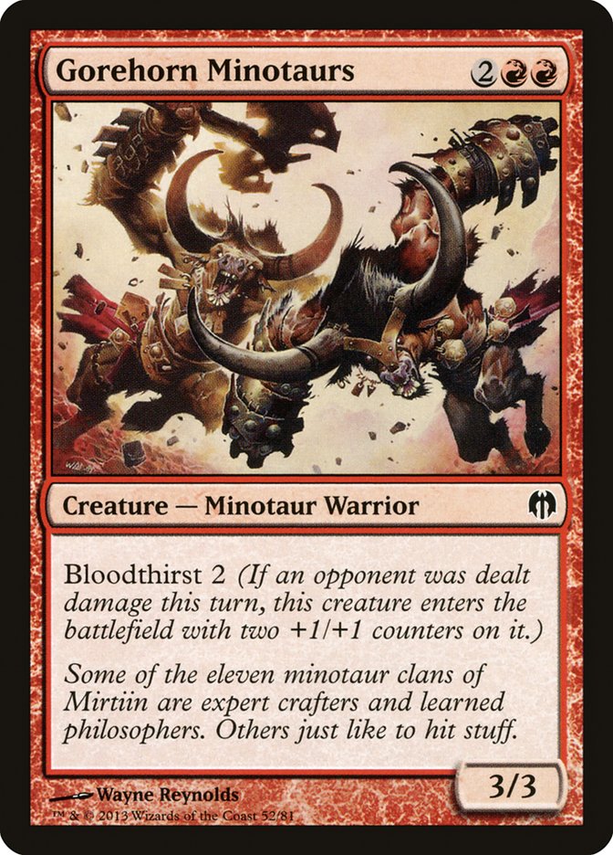 Gorehorn Minotaurs [Duel Decks: Heroes vs. Monsters] - Magic: The Gathering - Card Brawlers | Quebec | Canada |