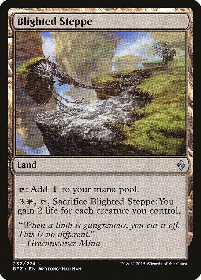 Blighted Steppe [Battle for Zendikar] - Magic: The Gathering - Card Brawlers | Quebec | Canada |