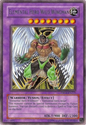 Elemental Hero Wild Wingman [DR04-EN215] Rare - Yu-Gi-Oh! - Card Brawlers | Quebec | Canada |