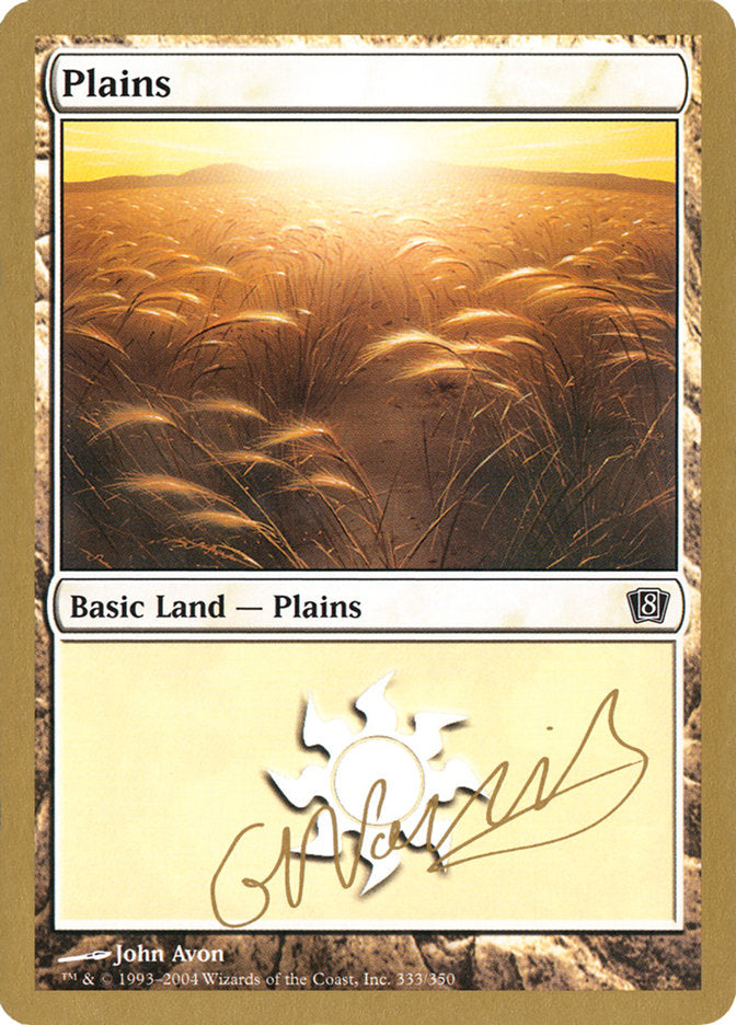 Plains (gn333) (Gabriel Nassif) [World Championship Decks 2004] - Magic: The Gathering - Card Brawlers | Quebec | Canada |