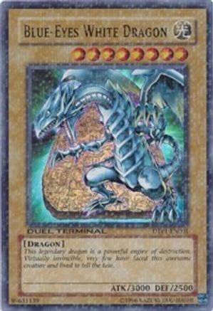 Blue-Eyes White Dragon [DTP1-EN001] Super Rare - Yu-Gi-Oh! - Card Brawlers | Quebec | Canada |