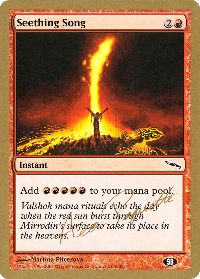 Seething Song (Aeo Paquette) (SB) [World Championship Decks 2004] - Magic: The Gathering - Card Brawlers | Quebec | Canada |