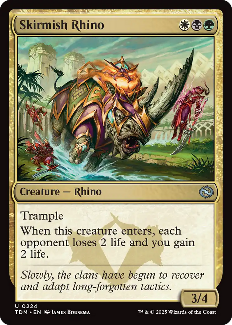 Skirmish Rhino (224) [Tarkir: Dragonstorm] - Magic: The Gathering - Card Brawlers | Quebec | Canada |