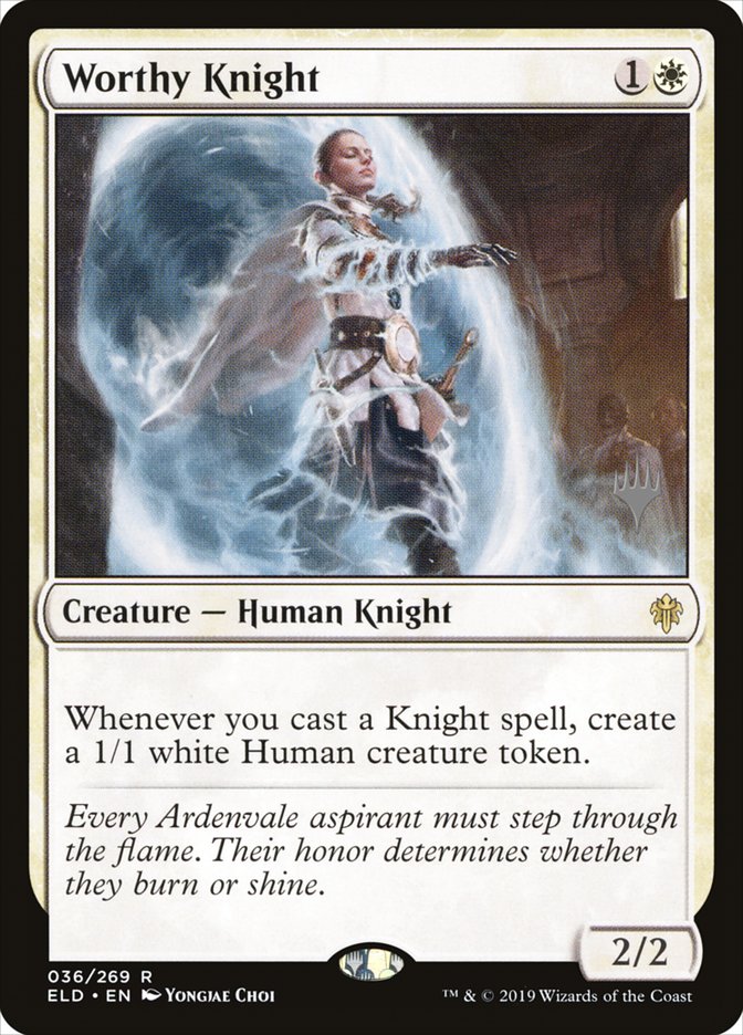 Worthy Knight (Promo Pack) [Throne of Eldraine Promos] - Magic: The Gathering - Card Brawlers | Quebec | Canada |