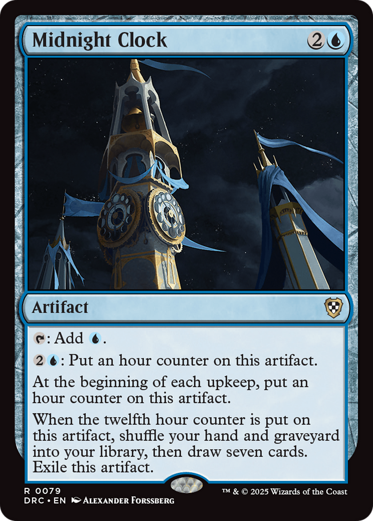 Midnight Clock [Aetherdrift Commander] - Magic: The Gathering - Card Brawlers | Quebec | Canada |