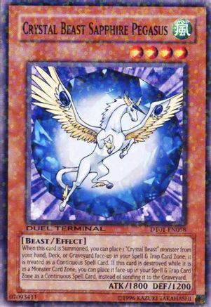 Crystal Beast Sapphire Pegasus [DT01-EN058] Common - Yu-Gi-Oh! - Card Brawlers | Quebec | Canada |