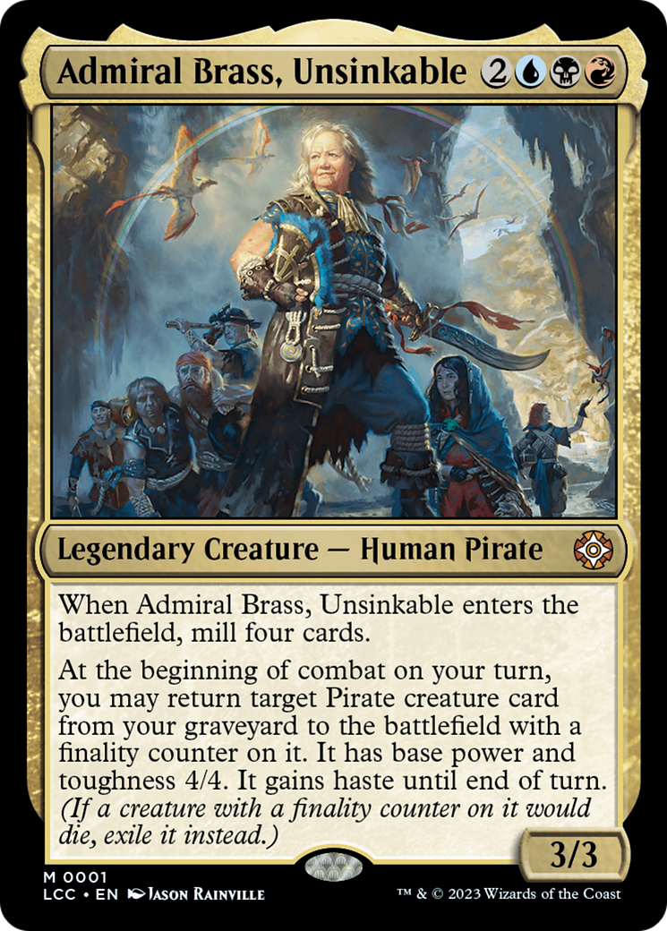 Admiral Brass, Unsinkable (Display Commander) [The Lost Caverns of Ixalan Commander] - Magic: The Gathering - Card Brawlers | Quebec | Canada |
