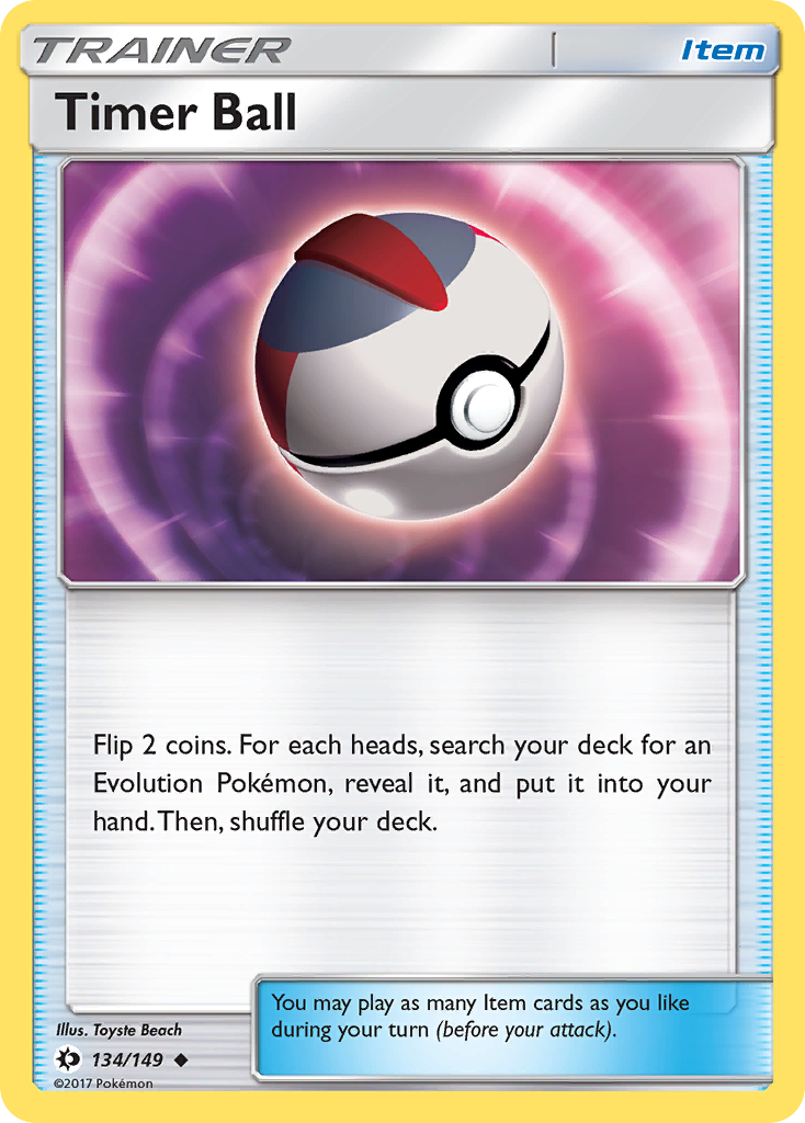 Timer Ball (134/149) [Sun & Moon: Base Set] - Pokémon - Card Brawlers | Quebec | Canada |