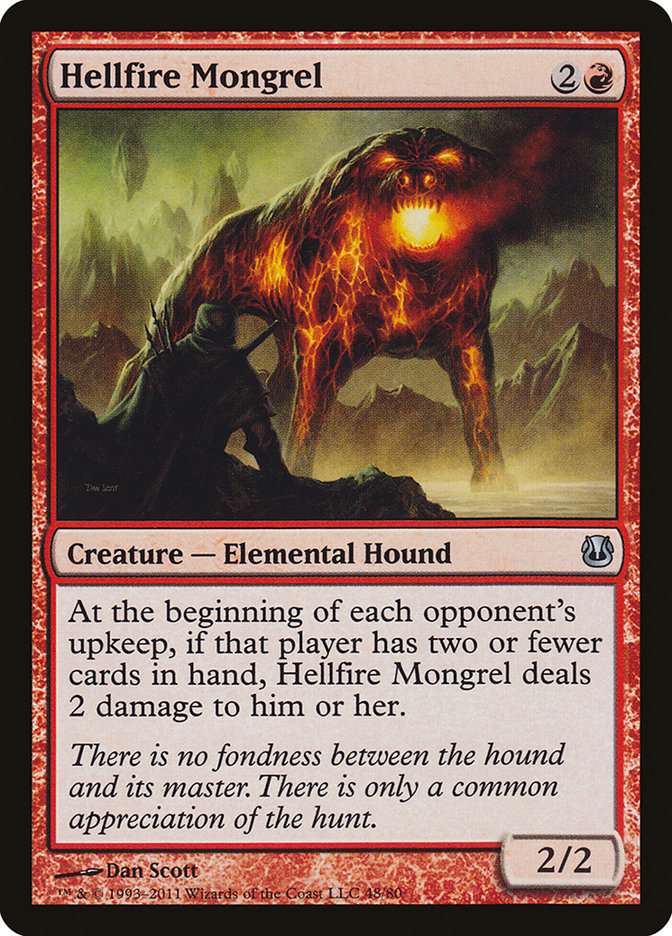 Hellfire Mongrel [Duel Decks: Ajani vs. Nicol Bolas] - Magic: The Gathering - Card Brawlers | Quebec | Canada |