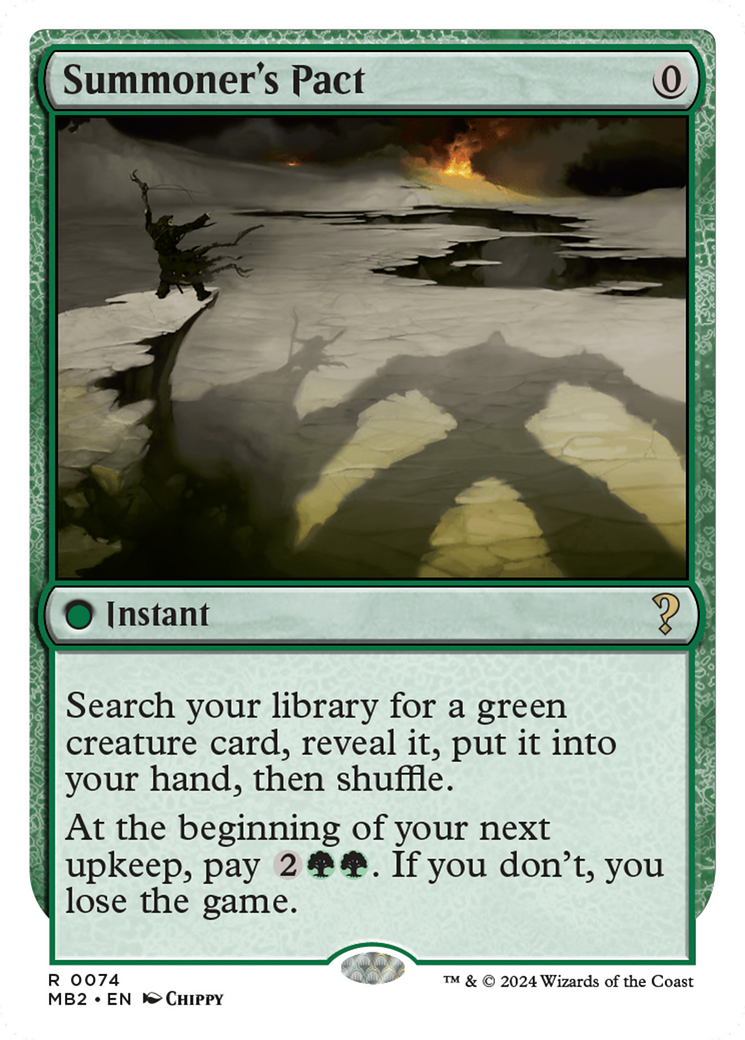 Summoner's Pact (White Border) [Mystery Booster 2] - Magic: The Gathering - Card Brawlers | Quebec | Canada |