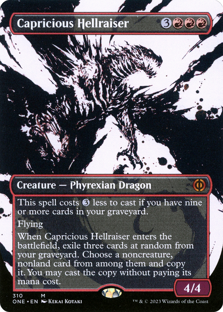 Capricious Hellraiser (Borderless Ichor) [Phyrexia: All Will Be One] - Magic: The Gathering - Card Brawlers | Quebec | Canada |