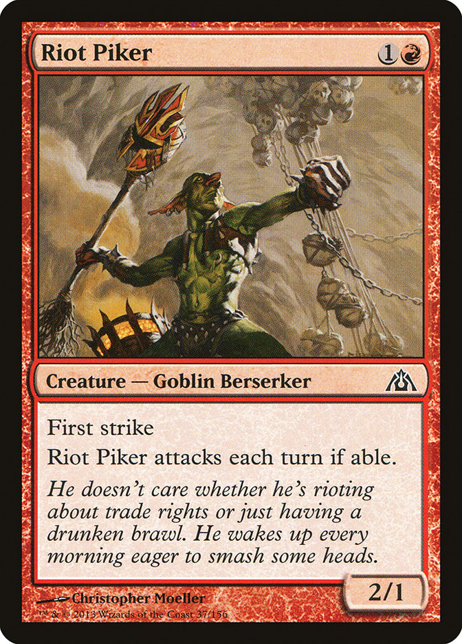Riot Piker [Dragon's Maze] - Magic: The Gathering - Card Brawlers | Quebec | Canada |