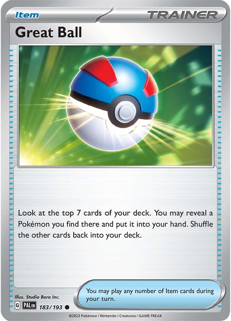 Great Ball (183/193) [Scarlet & Violet: Paldea Evolved] - Pokémon - Card Brawlers | Quebec | Canada |