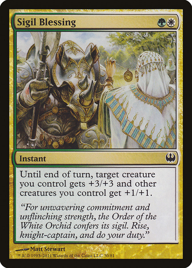 Sigil Blessing [Duel Decks: Knights vs. Dragons] - Magic: The Gathering - Card Brawlers | Quebec | Canada |